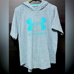 🫟Under Armour Short Sleeve Hoodie T-shirt